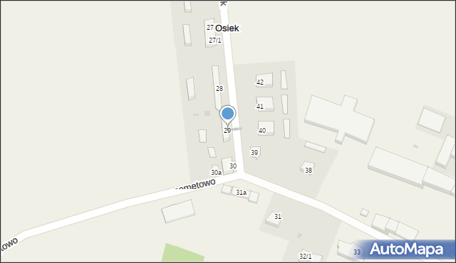 Osiek, Osiek, 29, mapa Osiek