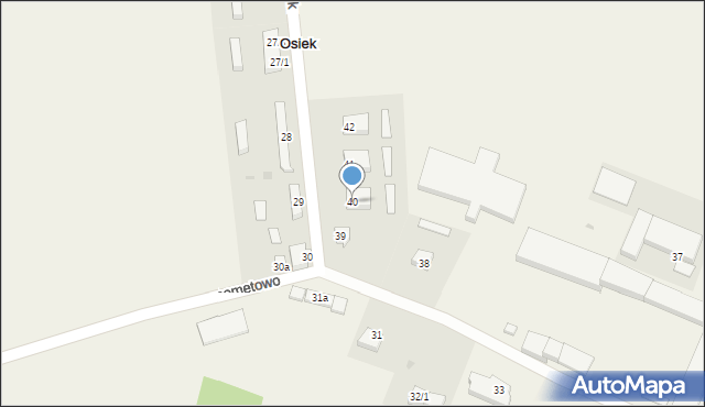 Osiek, Osiek, 40, mapa Osiek