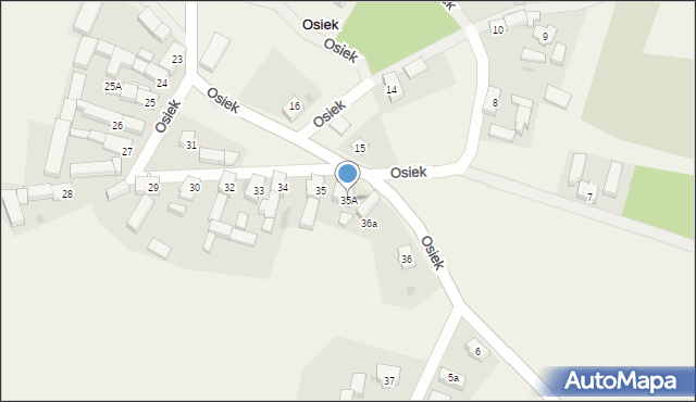 Osiek, Osiek, 35A, mapa Osiek