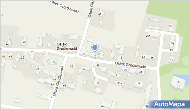 Osiek Grodkowski, Osiek Grodkowski, 3, mapa Osiek Grodkowski