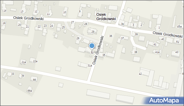 Osiek Grodkowski, Osiek Grodkowski, 31, mapa Osiek Grodkowski