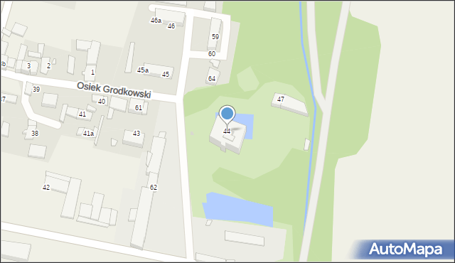 Osiek Grodkowski, Osiek Grodkowski, 44, mapa Osiek Grodkowski