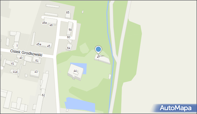 Osiek Grodkowski, Osiek Grodkowski, 47, mapa Osiek Grodkowski