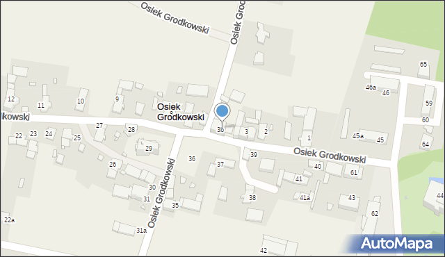 Osiek Grodkowski, Osiek Grodkowski, 4a, mapa Osiek Grodkowski