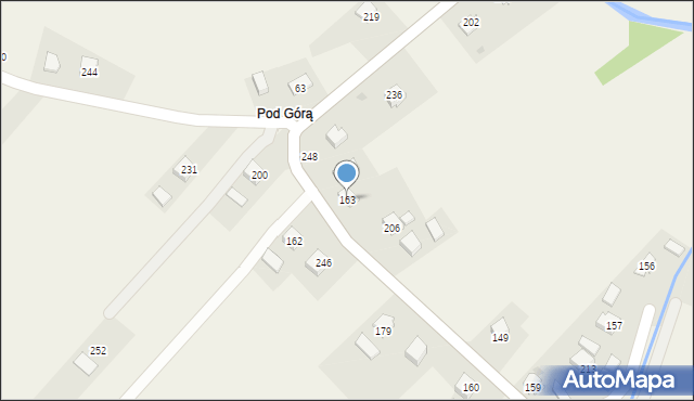 Osiek Jasielski, Osiek Jasielski, 163, mapa Osiek Jasielski