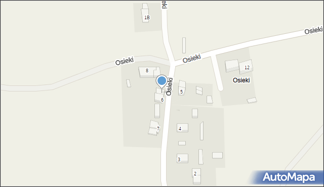 Osieki, Osieki, 6A, mapa Osieki
