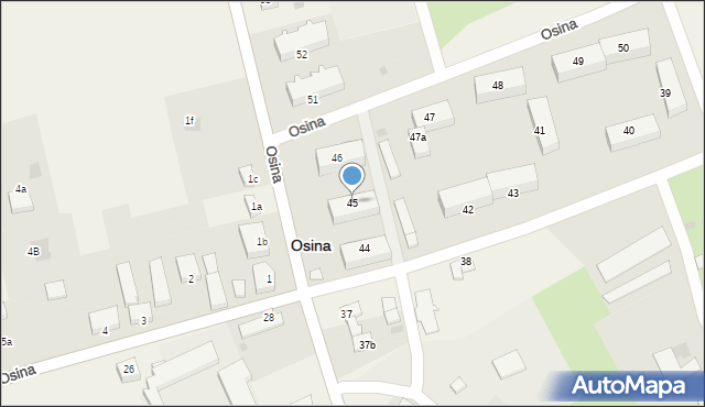 Osina, Osina, 45, mapa Osina