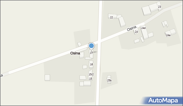 Osina, Osina, 17, mapa Osina