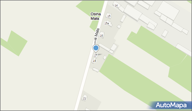 Osina Mała, Osina Mała, 17, mapa Osina Mała