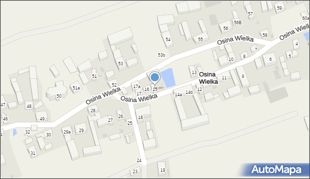 Osina Wielka, Osina Wielka, 15, mapa Osina Wielka