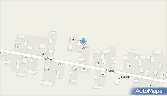 Osinki, Osinki, 25, mapa Osinki