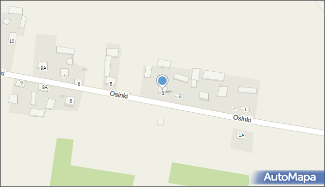 Osinki, Osinki, 4, mapa Osinki