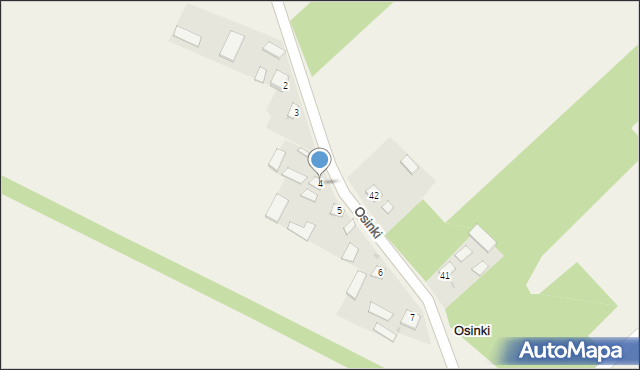 Osinki, Osinki, 4, mapa Osinki