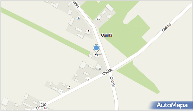 Osinki, Osinki, 7A, mapa Osinki