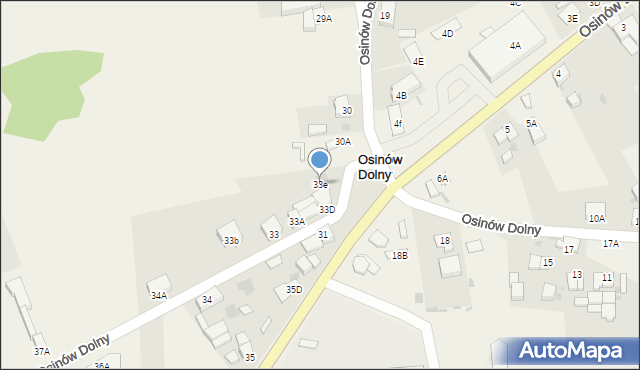 Osinów Dolny, Osinów Dolny, 33e, mapa Osinów Dolny