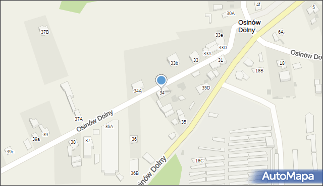 Osinów Dolny, Osinów Dolny, 34, mapa Osinów Dolny