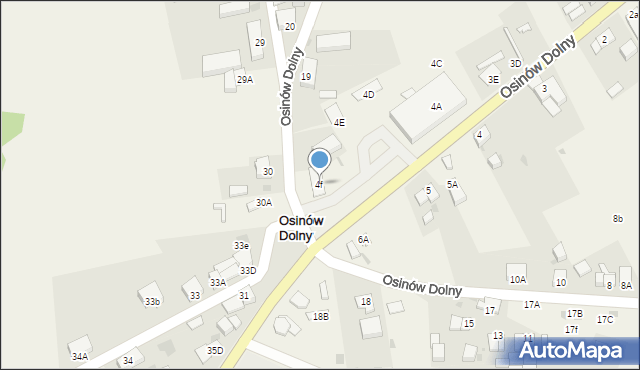 Osinów Dolny, Osinów Dolny, 4f, mapa Osinów Dolny