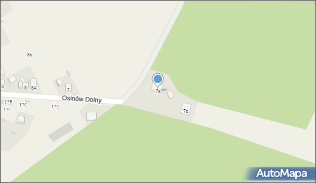 Osinów Dolny, Osinów Dolny, 7a, mapa Osinów Dolny