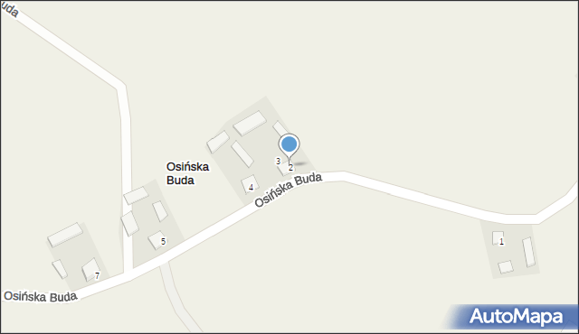 Osińska Buda, Osińska Buda, 2, mapa Osińska Buda