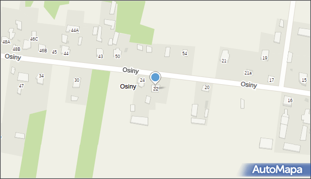 Osiny, Osiny, 22, mapa Osiny