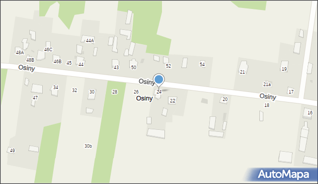 Osiny, Osiny, 24, mapa Osiny