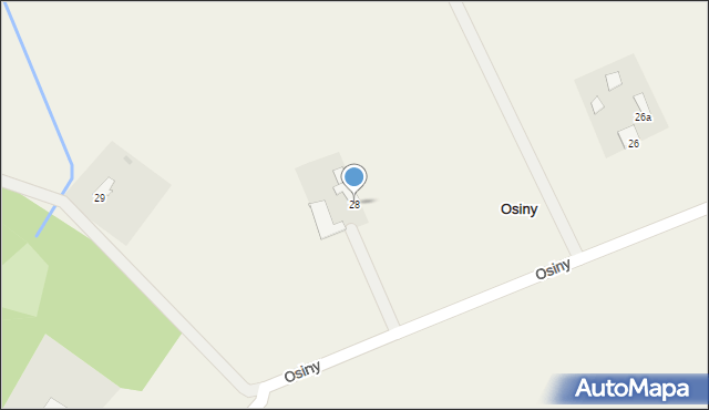 Osiny, Osiny, 28, mapa Osiny