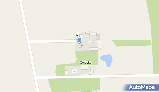 Osiny, Osiny, 84, mapa Osiny