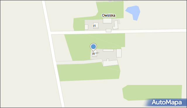 Osiny, Osiny, 86, mapa Osiny