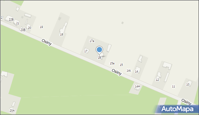 Osiny, Osiny, 16, mapa Osiny
