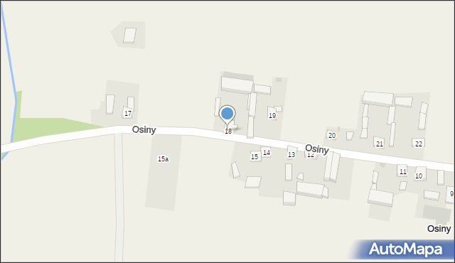 Osiny, Osiny, 18, mapa Osiny