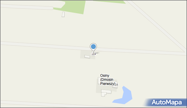Osiny, Osiny, 124, mapa Osiny