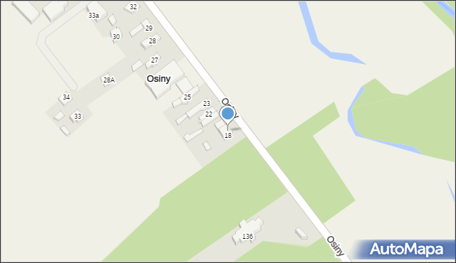 Osiny, Osiny, 20, mapa Osiny