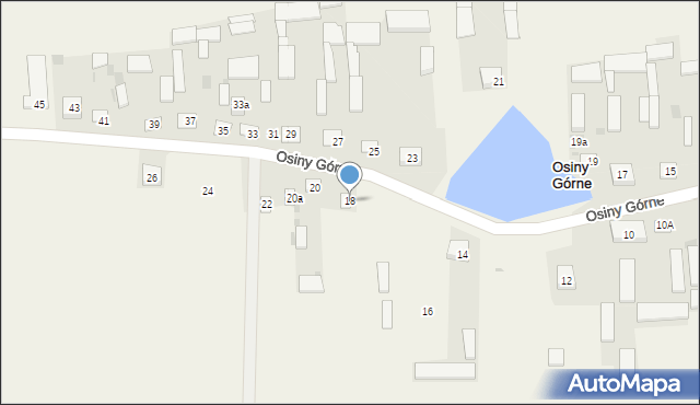 Osiny Górne, Osiny Górne, 18, mapa Osiny Górne