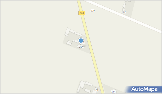 Osiny-Majorat, Osiny-Majorat, 21A, mapa Osiny-Majorat