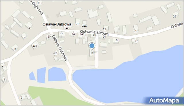 Osława-Dąbrowa, Osława-Dąbrowa, 18, mapa Osława-Dąbrowa