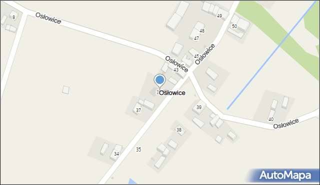 Osłowice, Osłowice, 37a, mapa Osłowice