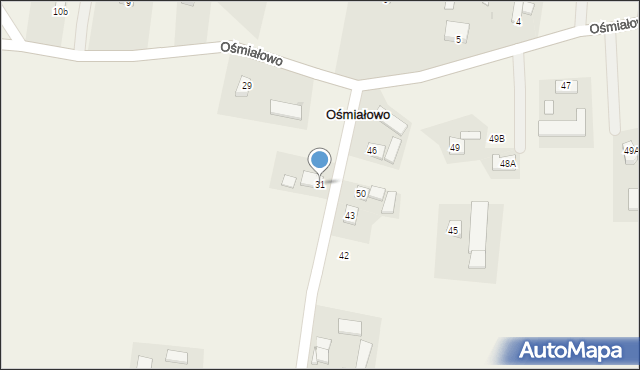 Ośmiałowo, Ośmiałowo, 31, mapa Ośmiałowo