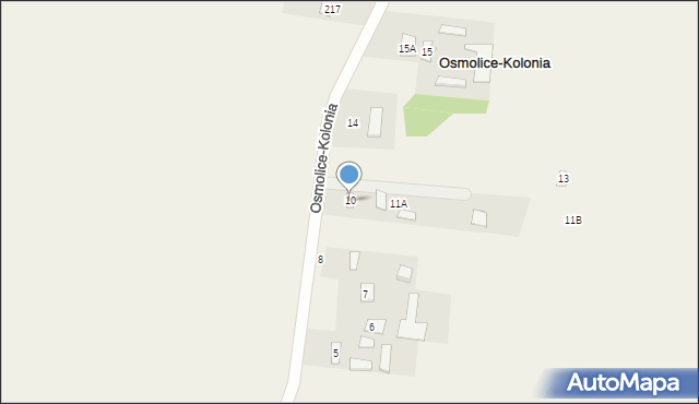 Osmolice-Kolonia, Osmolice-Kolonia, 11, mapa Osmolice-Kolonia