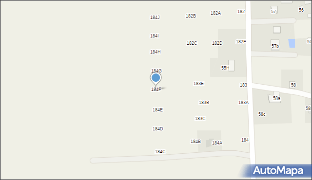 Osmolice Pierwsze, Osmolice Pierwsze, 184F, mapa Osmolice Pierwsze