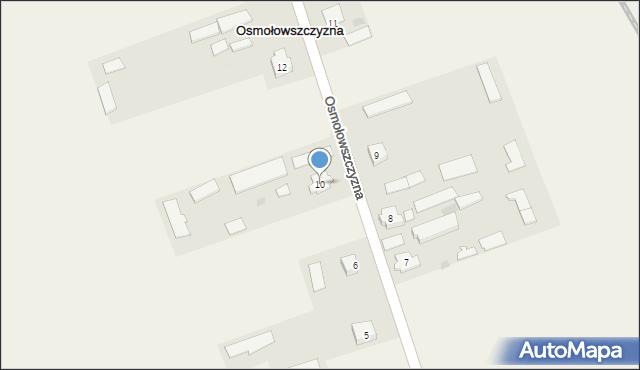 Osmołowszczyzna, Osmołowszczyzna, 10, mapa Osmołowszczyzna