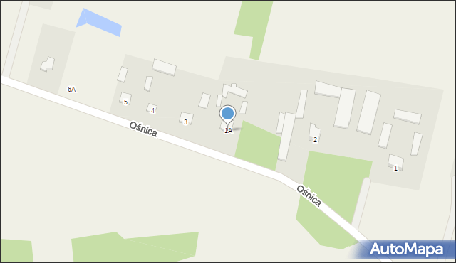 Ośnica, Ośnica, 1A, mapa Ośnica