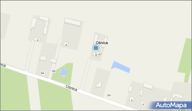 Ośnica, Ośnica, 6, mapa Ośnica