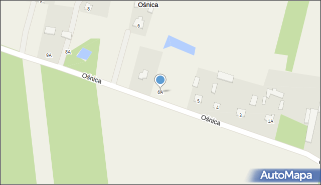 Ośnica, Ośnica, 6A, mapa Ośnica