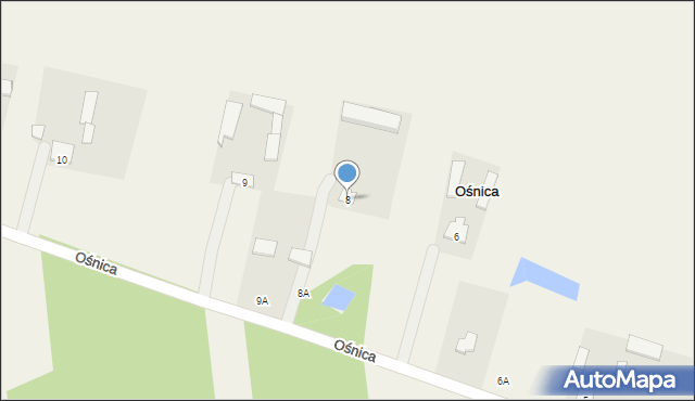 Ośnica, Ośnica, 8, mapa Ośnica