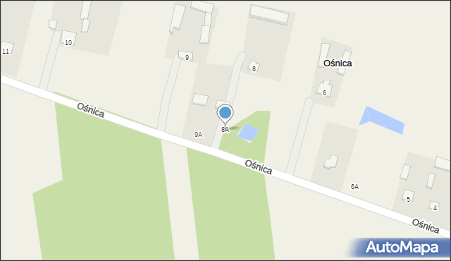 Ośnica, Ośnica, 8A, mapa Ośnica