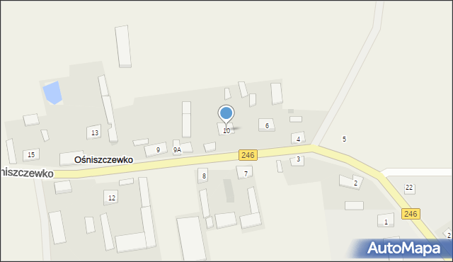 Ośniszczewko, Ośniszczewko, 10, mapa Ośniszczewko