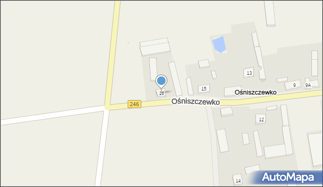 Ośniszczewko, Ośniszczewko, 16, mapa Ośniszczewko