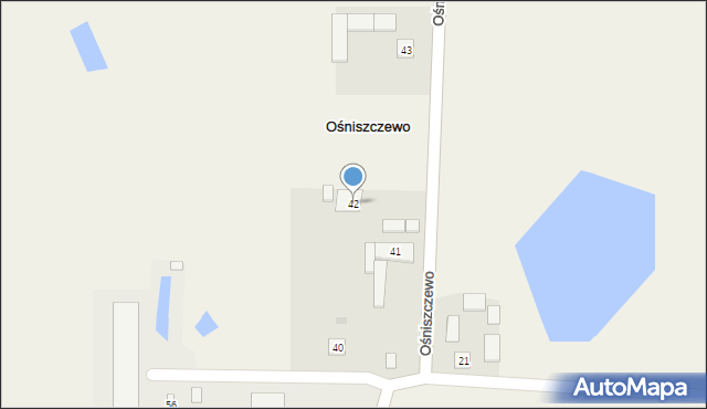 Ośniszczewo, Ośniszczewo, 42, mapa Ośniszczewo