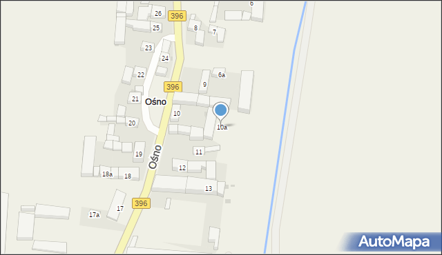 Ośno, Ośno, 10a, mapa Ośno