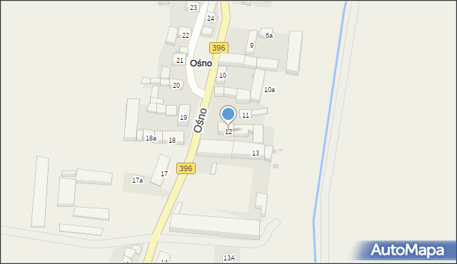 Ośno, Ośno, 12, mapa Ośno